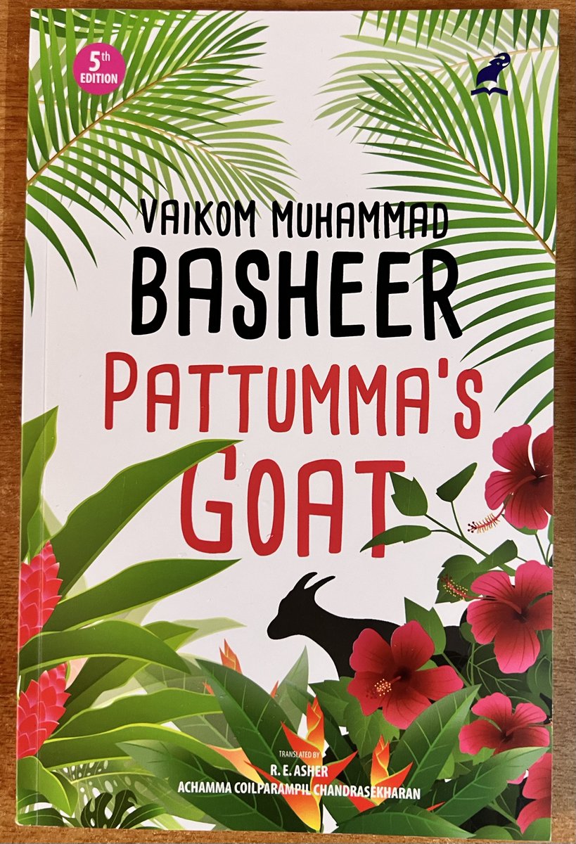 #GundusBookReviews #BookRecommendations 
Book Review : Pathummayude Aadu (Pattumma’s Goat) - Vaikom Muhammad Basheer
Rating: ⭐️⭐️⭐️⭐️1/2

An absolute laugh riot with a view on society & human psyche. Do Read the book. Definitely worth it

Detailed Review: bangalore-diaries.blogspot.com/2024/04/book-r…