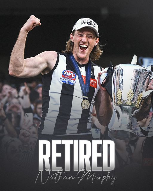 Congrats to @APS_Sport Rep & @BrightonGrammar Alumnus Nathan Murphy (OB2017) who announced his retirement from @AFL Football with @CollingwoodFC today! Nathan is a Premiership player, an excllent role model & Clubman and we wish him all the best for the future! 👏👏👏 #APSSport