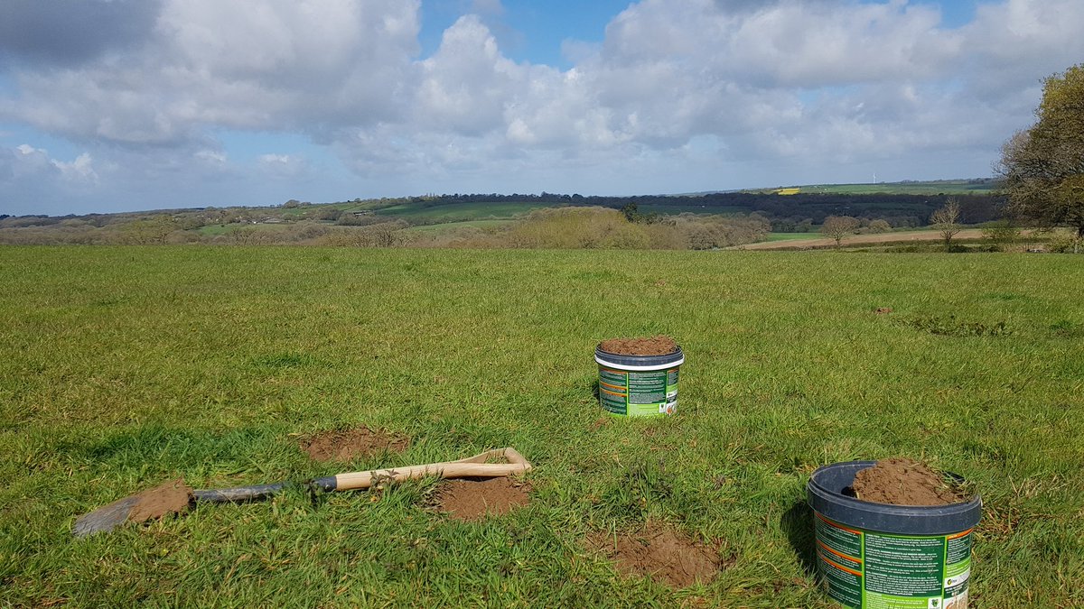 GMitrousia's tweet image. So great to be able to sample soil between heavy showers @Rothamsted at North Wyke. And who would have thought.. baby lamb cuddling can also happen! #agriculture #sciencecomm