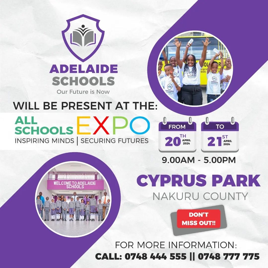 Join Adelaide Schools Nakuru at the #AllSchoolsExpo