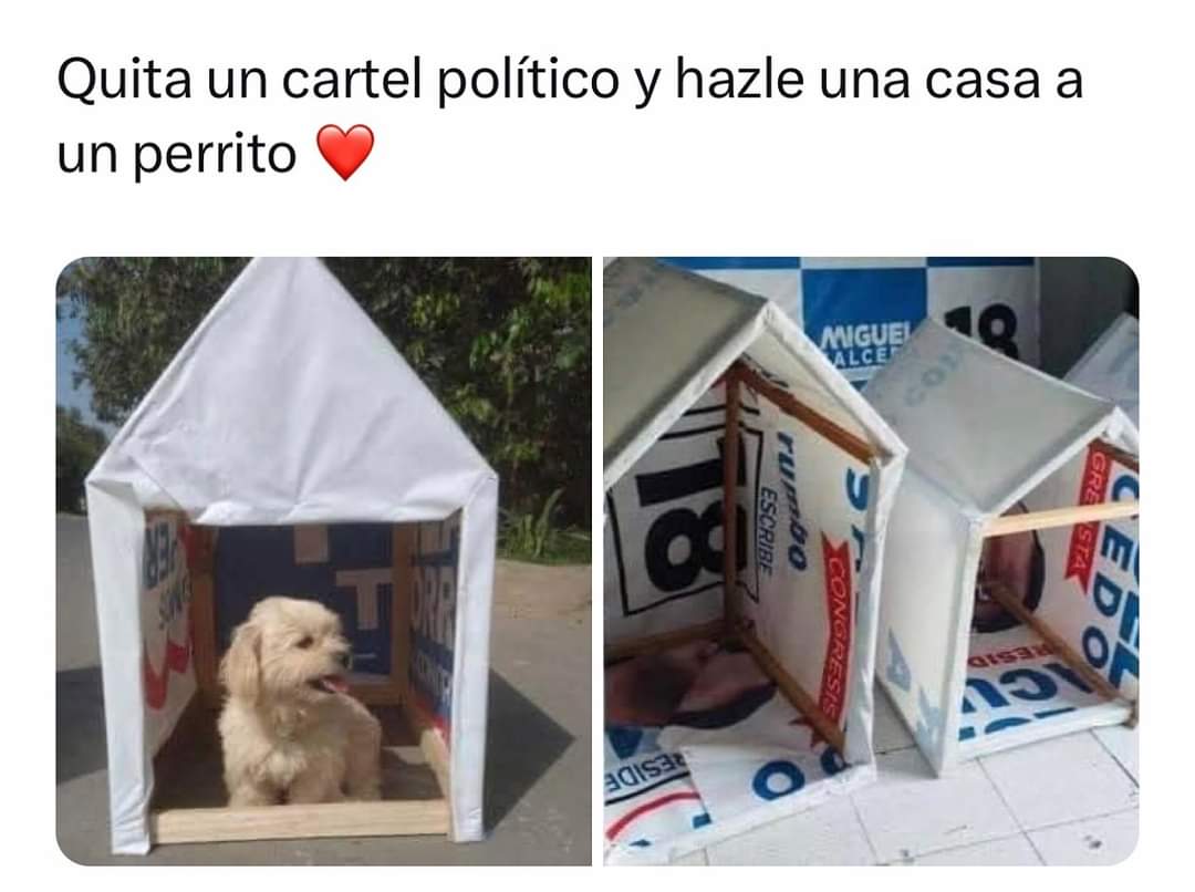 Aún hay políticos que insisten en regalar lonas... 🫠

Vía <a href="/canhijos_/">Canhijos.com</a> #compol