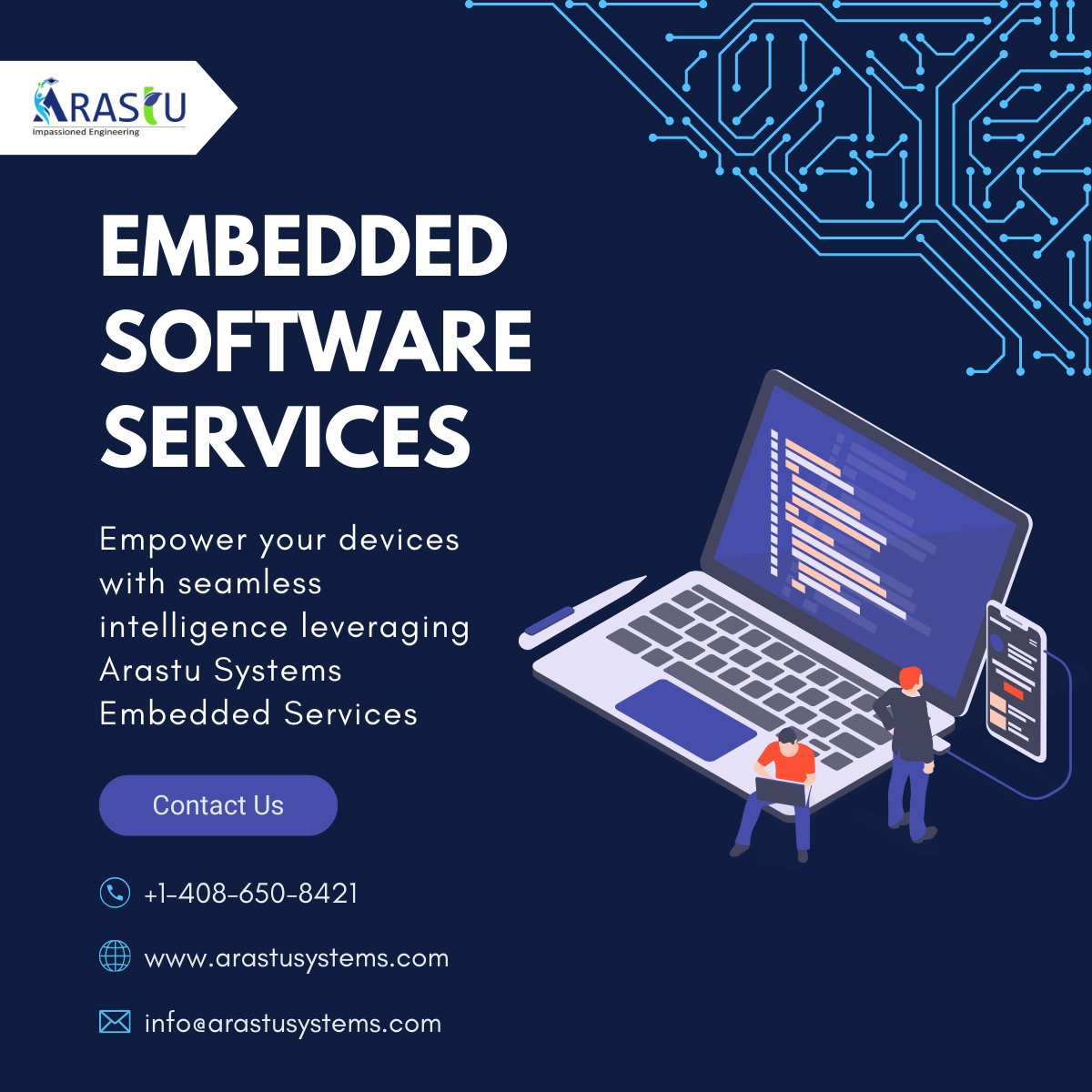 ArastuSystems's tweet photo. Arastu Systems offers seamless #embedded #software services. Our team specializes in crafting tailored solutions to elevate your products. Learn more, https://t.co/OWPEIoKVQK https://t.co/iuZ1zb7ipE