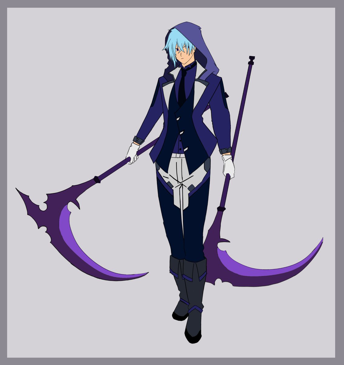 Najmifujimaru's tweet photo. Old Oc Art baesd on fantasy style and weapon https://t.co/dts6eXaIxe