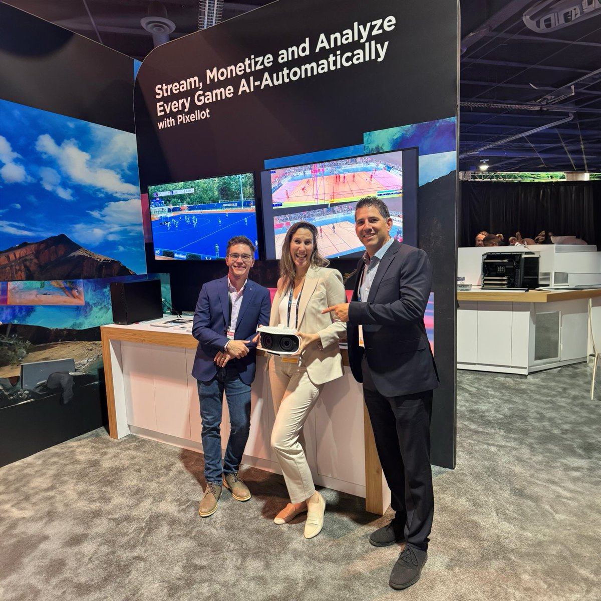 We're having some great conversations about automated sports production with attendees at the @NABShow! Are you in Vegas? Swing by the Z by @HP booth (SL2048) and let’s chat about the sports solution that fits your needs 💫