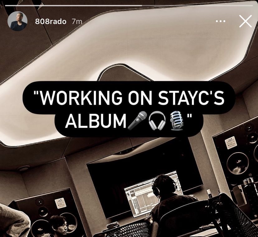 rado’s insta story update omg stayc album soon