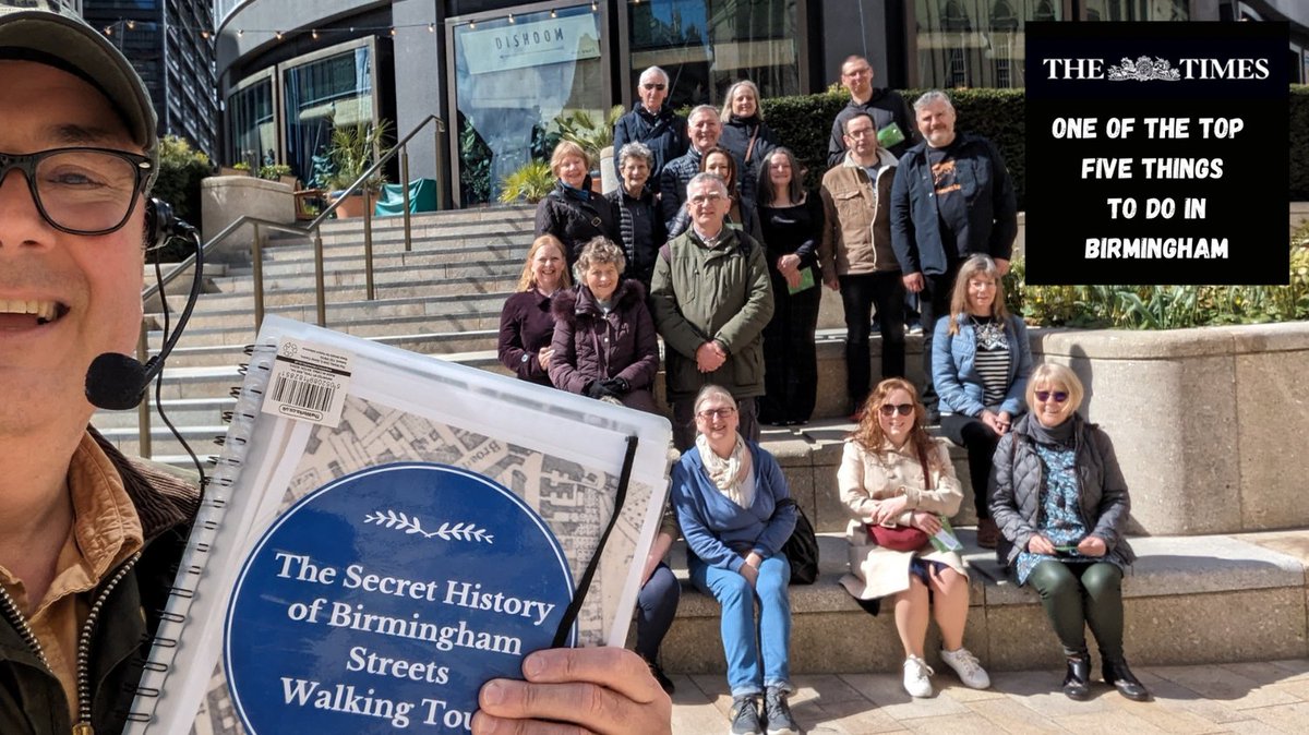 Thanks to everyone who joined me on Sunday as we hunted for the origins of Birmingham street names. it was like summer! let's explore Birmingham together. #Tour #History #Birmingham #WalkingTour