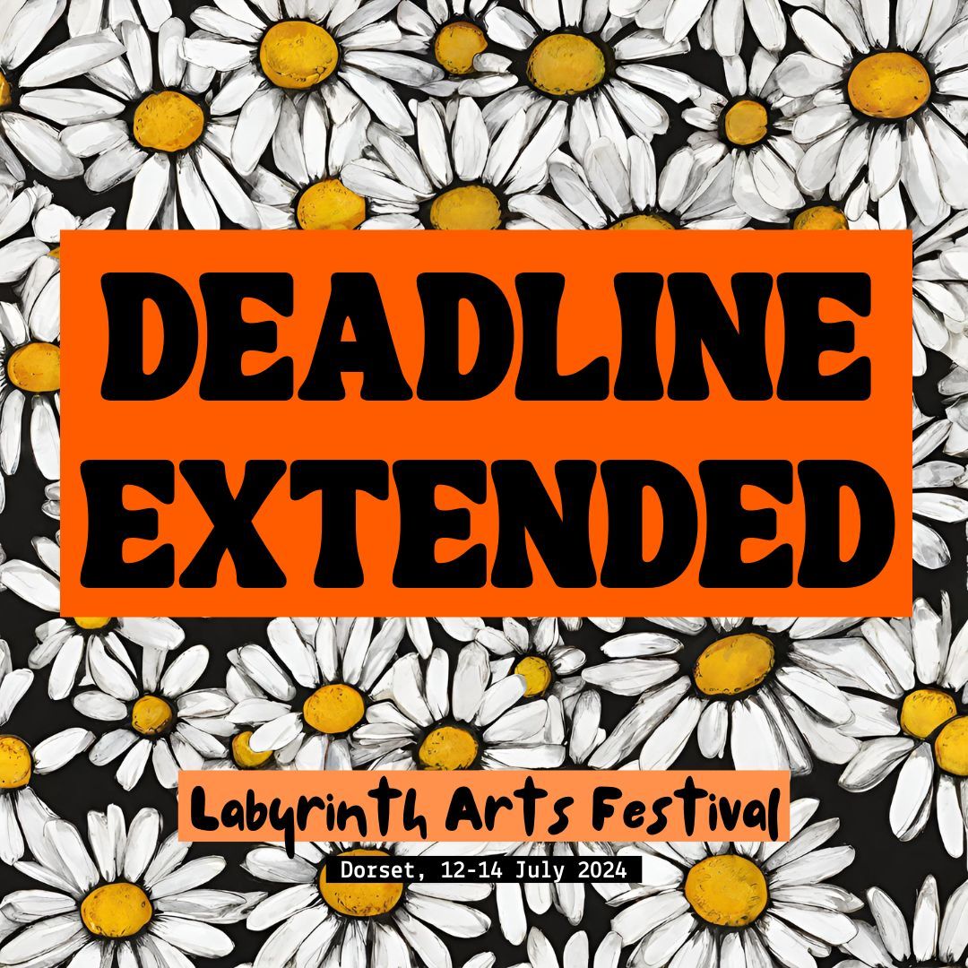 We're entranced by your stunning performances and yearn for more! 
Submit your creative acts by 11 am on 24th April! 
linktr.ee/labyrinthartsf… 

Any questions? Reach out to: labyrinthartsfest@gmail.com 

🌼🌼🌼 

#LAF2k24 #artsfestival #dorset #callforentries #extendeddeadline