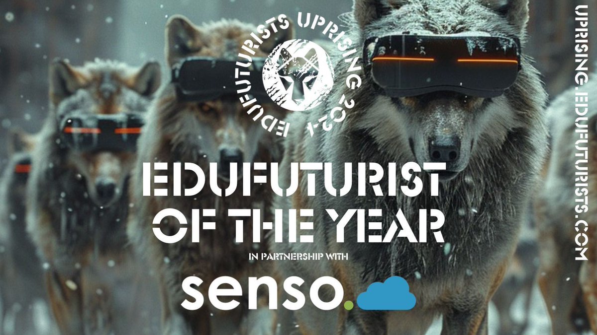 @sensocloud Edufuturist of the Year celebrates an individual who embodies a vision of where education could be 20 years from now. Previous winners: @AlKingsley_edu @davidjharkin @redefineed @scotlandlouise @Aftab_Hussain #Uprising24 buff.ly/3TZ7FzB