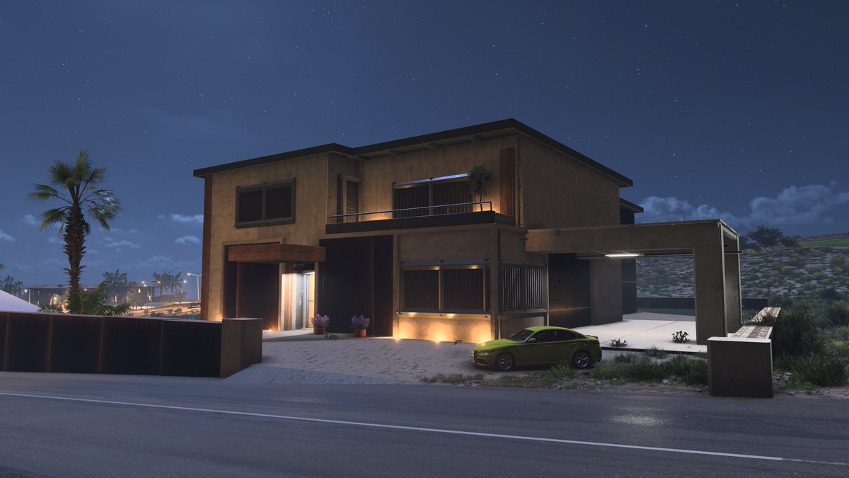 Modern House 4
SC 709 424 800 

Nice texture and lighting on this one
#ForzaHorizon5 #eventlab #props @ForzaHorizon