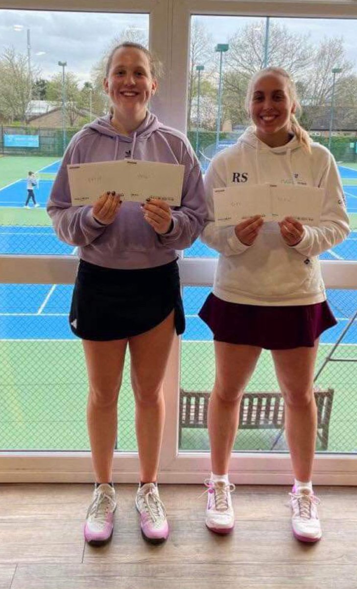 Congratulations to Ruby & Millie who during the easter break won both the Women’s and U/18 Doubles at the G3 event - East Anglia Tennis & Squash Club, Norwich