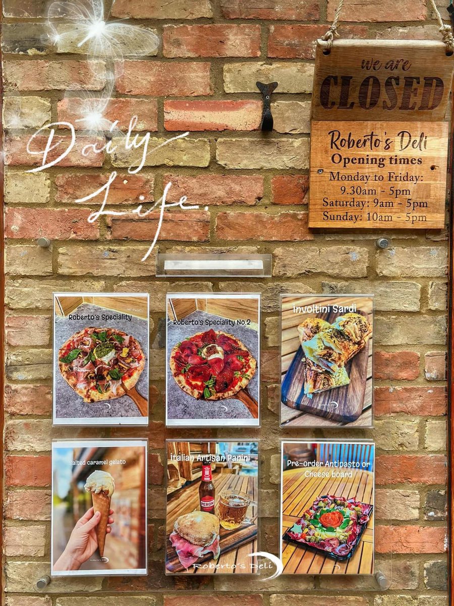 We are closed today Tuesday 16/0424. Will reopen tomorrow Wednesday 17/04/24.
We are sorry for the inconvenience. 
#besocialcambridge #robertosdeli #cheeseshop #stneots #shoplocal #wineshop #pizzalunch #coffeeshop