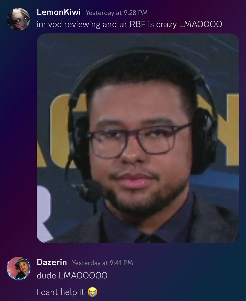 Dazerin's tweet photo. Shoutout @LemonKiwi_ I knew I had RBF but I didn’t know it was this bad 😭 https://t.co/ExReouYRxh