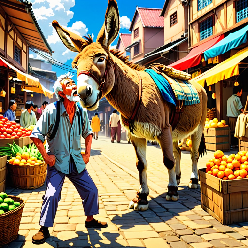 osmanmelik2's tweet photo. In a small town, a farmer owned a donkey that was getting old and weak. He decided to sell it at the market. However, the donkey was so stubborn that it wouldn't budge.

The farmer tried pulling, pushing, and even bribing it with treats, but the donkey refused to move. Desp https://t.co/ouHzafbL0C
