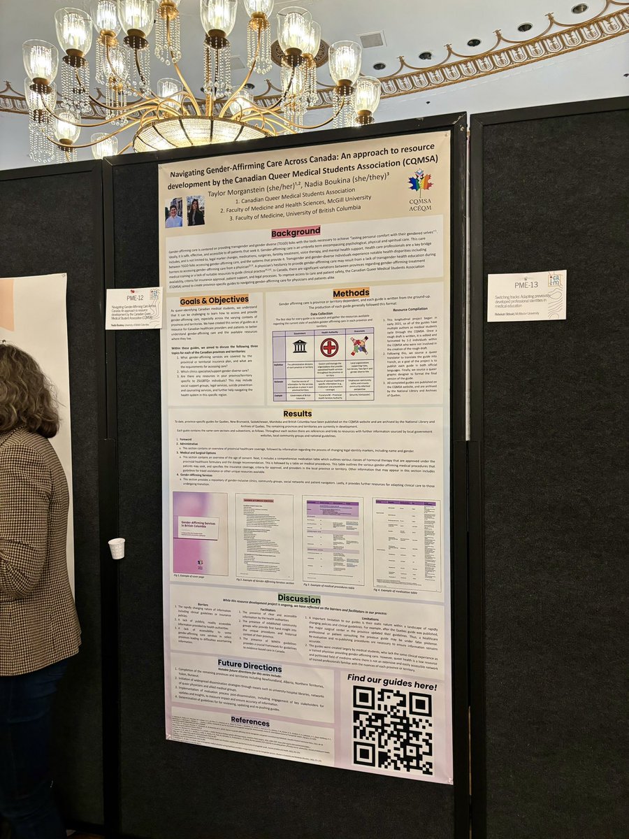 TaylorMorganMed's tweet photo. Although I couldn’t make it out to Vancouver this weekend, my wonderful collaborator Nadia presented the work we have done through the @CQMSA_National at #ICAM2024! I am grateful to contribute to the evergrowing advancement of queer health and gender affirming care 🏳️‍🌈🩺 https://t.co/XsV7qVHrne
