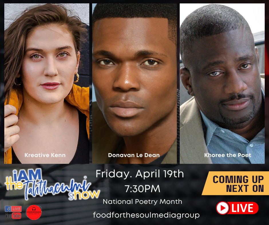 donavanledean's tweet photo. Featured poets for Talitha Cumi Show. #WritingCommmunity #nationalpoe https://t.co/JNYAen2Itc