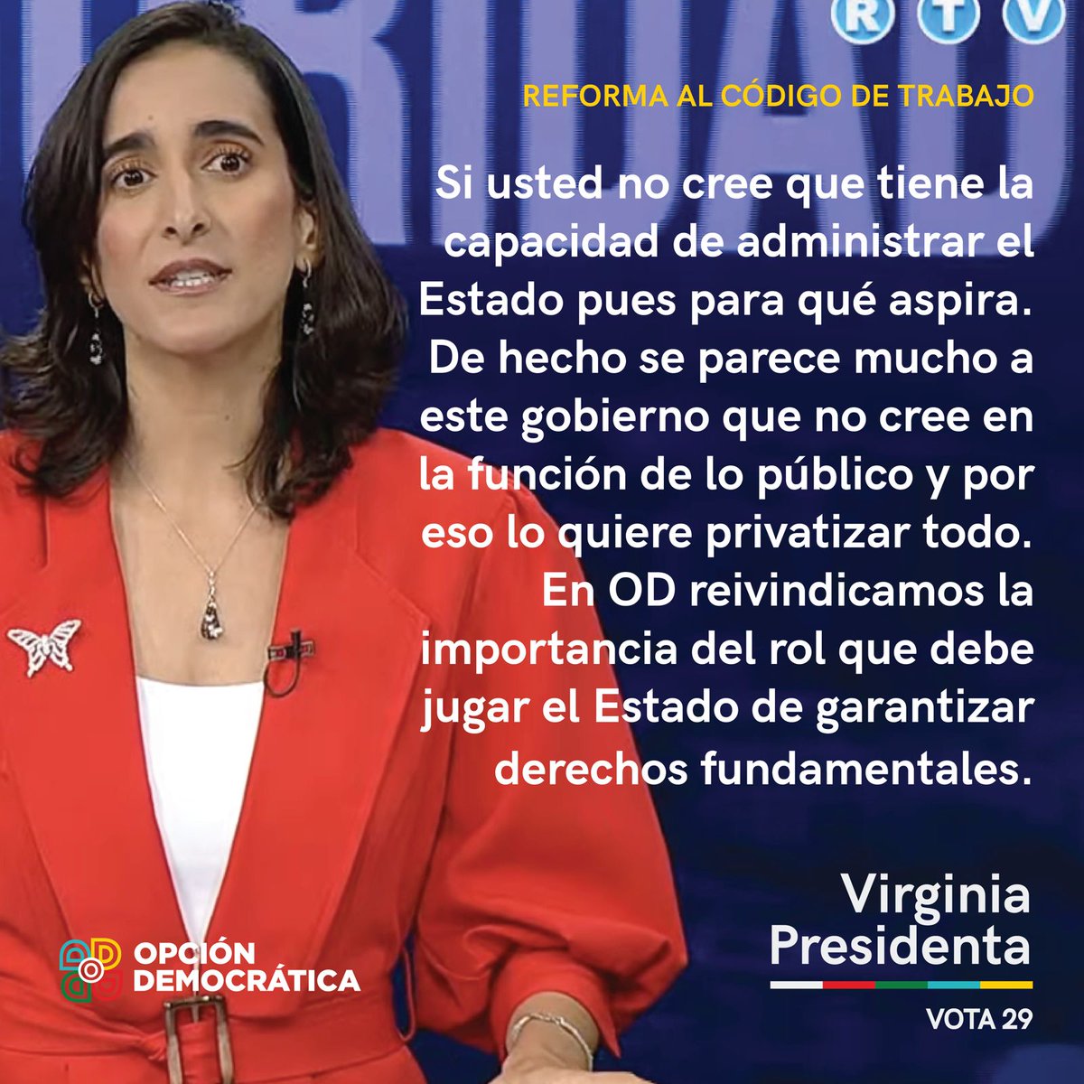 #OpcionDemocratica #VirginiaPresidenta
#VirginiaDebate

Carlos Peña Tómese la Pastilla y Acuéstese a Dormir.