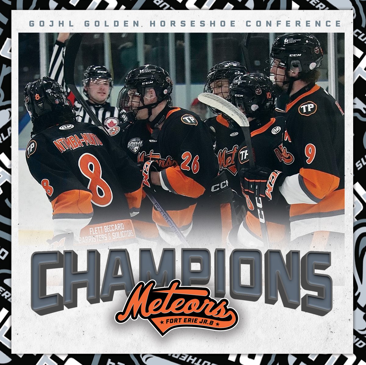 The <a href="/FEMeteors/">Fort Erie Meteors</a> are the 2023/2024 Golden Horseshoe Conference champions!

#SutherlandCup | #GOJHL