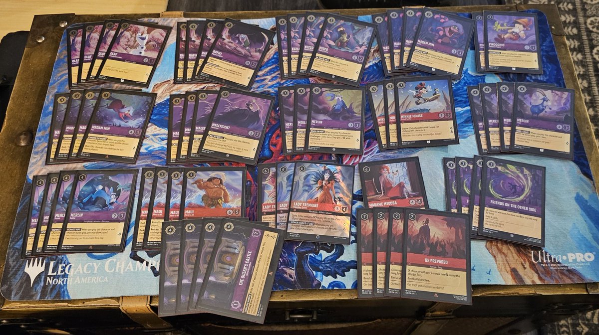 Scoop_Phase's tweet photo. Foiled out *again* and ready for a big week...month end 5+ events for me. #lorcana #storechamps https://t.co/QNVMBjzoiA