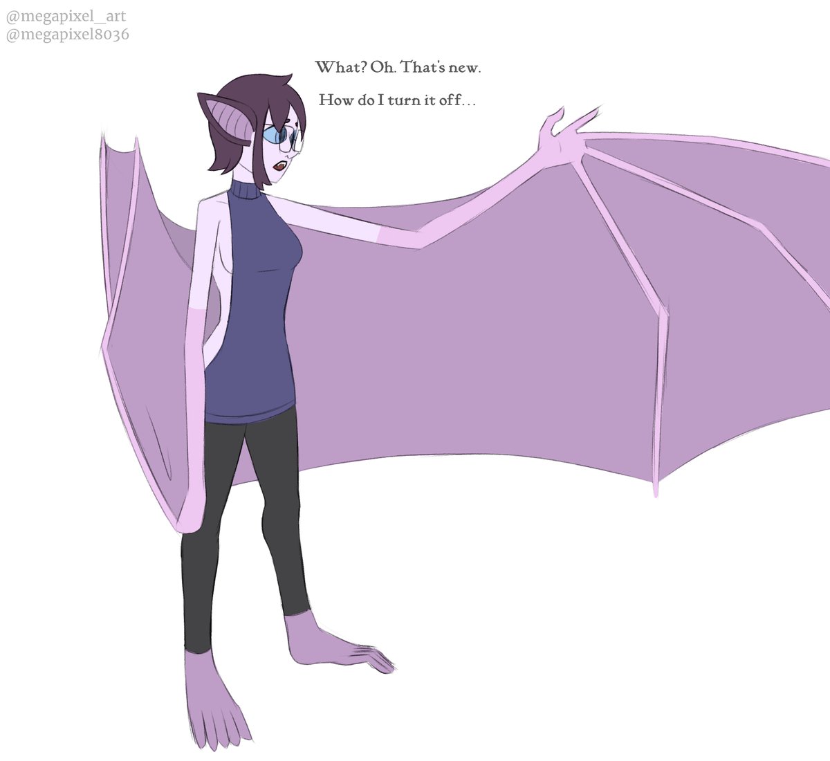 megapixel_art's tweet photo. I remembered my art twitter exists! Gonna try and remember to upload something from my backlog every day. 
Batty Mattie https://t.co/XiwVPaRTm5