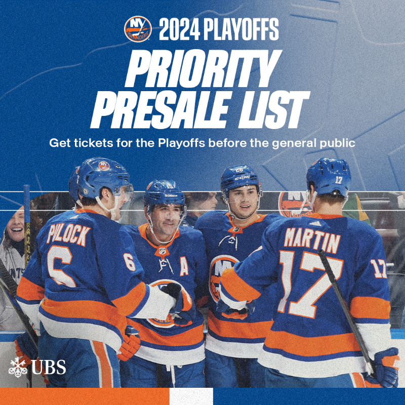 NYIslanders's tweet photo. Let's keep @UBSArena rocking!

Learn how you can get priority access to playoff tickets ⬇️