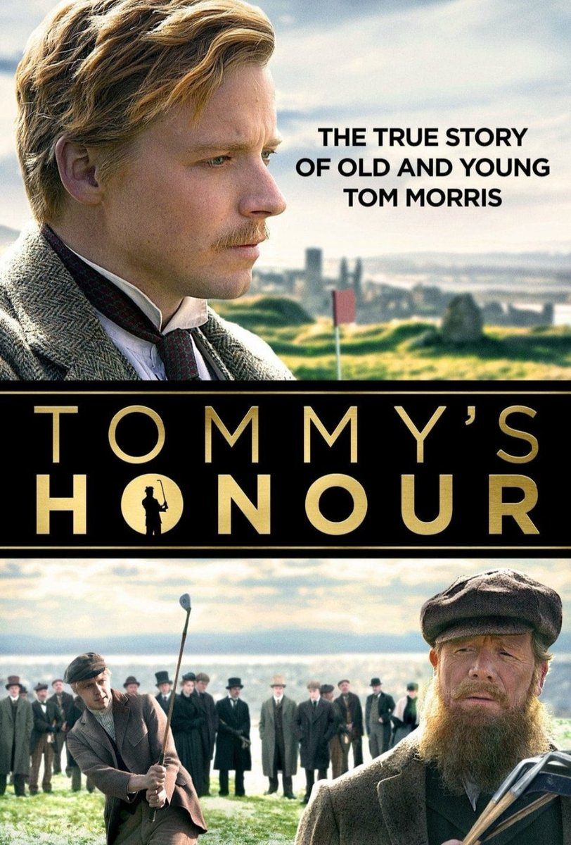 TOMMY'S HONOUR (2016) #MoviesWithMom We both like golf ⛳️ Decent par here Early days of golf and pioneering Scottish champions Old Tom Morris and his son Young Tom Won BAFTA Scotland Best Feature Directed by Jason Connery. He knows a few things about fathers and sons...