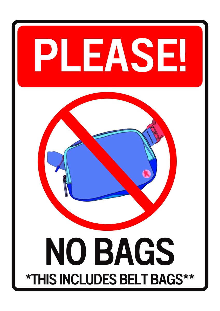 This Friday is the big concert and we want to start reminding you of some guidelines! No bags are allowed, and this includes belt bags. Feel free to reach out to saccon@nwmissouri.edu with any questions/concerns!