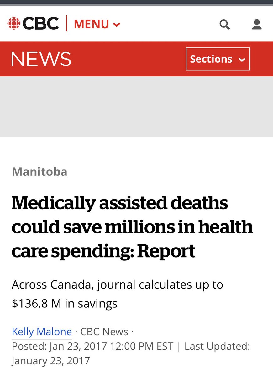 The MAiD discussions this week are taking a toll on disabled people. Our view of medically assisted death isn’t as rosy as others. Disabled & chronically ill patients cost the system a LOT of money. We’re very sick but could take decades to die. A 🧵 on coercion & euthanasia /1