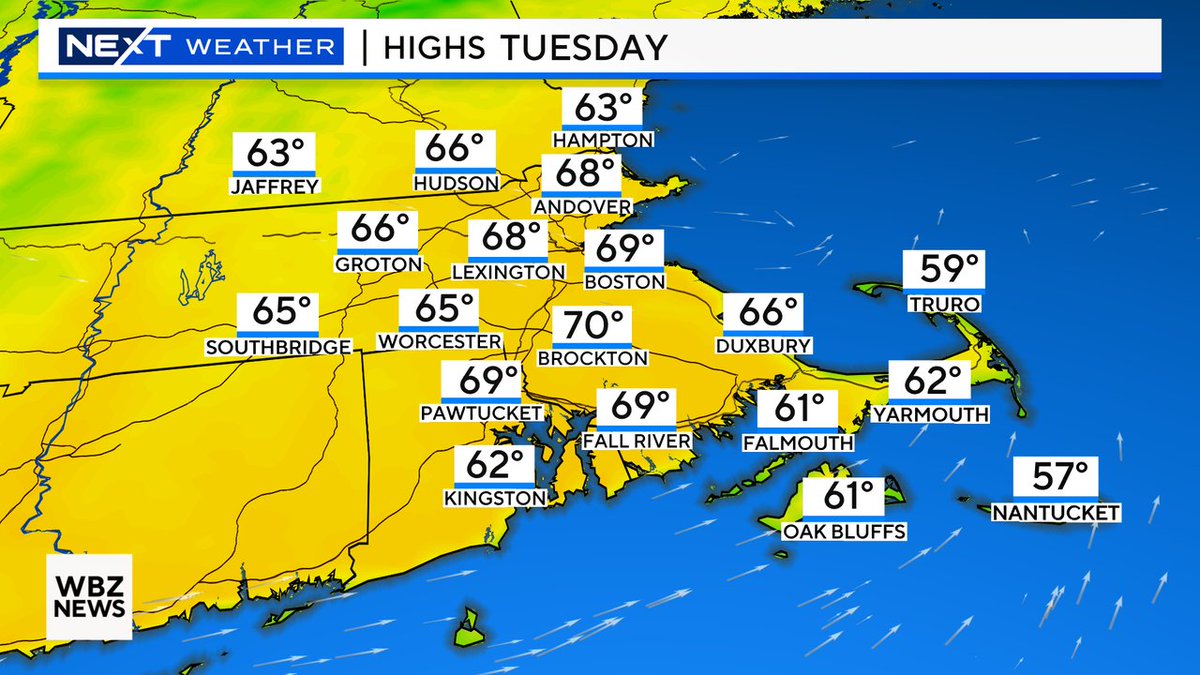 Let's do it again tomorrow. Beauty of a spring day on tap with sunny skies. #wbz