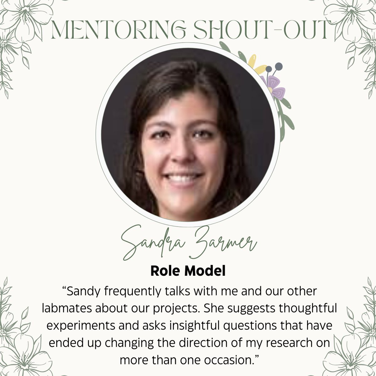 🎉 Congratulations to Sandy Zarmer from the Yeh Lab @YehlabUNC! Sandy's dedication and positive influence have made her a true role model for students @UNCBBSP! Keep shining bright, Sandy! 🌟