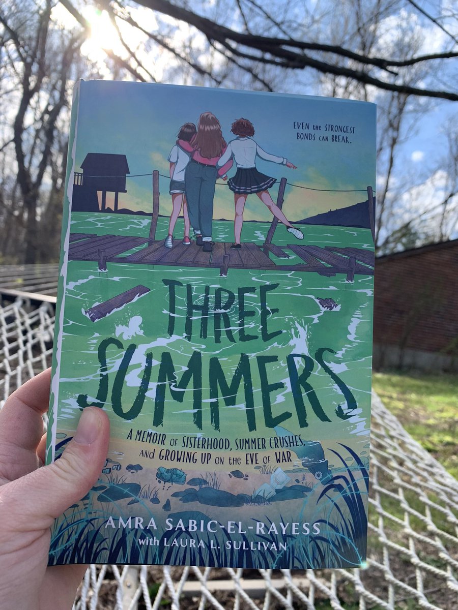 Today’s weather meant the first hammock read of the season. So far the memoir Three Summers isn’t disappointing. It takes place in 1980s Bosnia & has already brought some tough emotions. Thanks to @mackidsbooks for sharing this review copy published 4/9/24 @ctcasl @msthombookitis