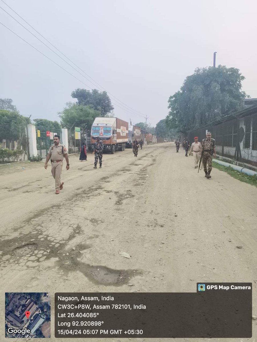 A March to Win Confidence. Area Domination exercise conducted by PP staff and CAPF personnel under Salona PP area. @gpsinghips @assampolice @d_mukherjee_IPS @dc_nagaon @diprnagaon