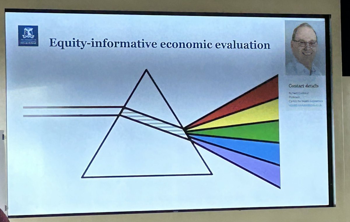 Is a QALY always a QALY? @nat_carvalho1 shows @UniMelbMDHS #Navigating #Health conference participants, the advantages of exploring the equity-efficiency impact plane. @sianslade #equity