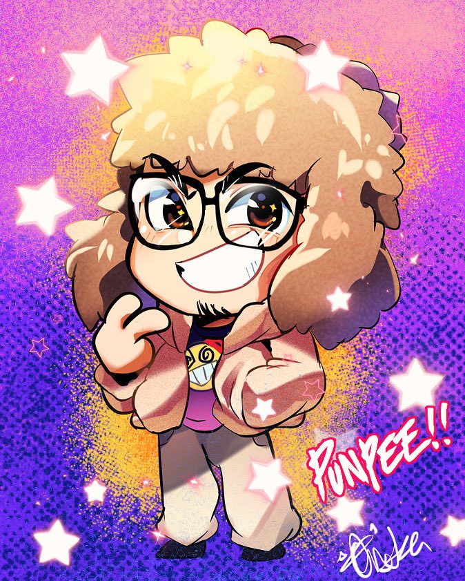 Punpee chibi doodle from a while ago 🔥🎤✨