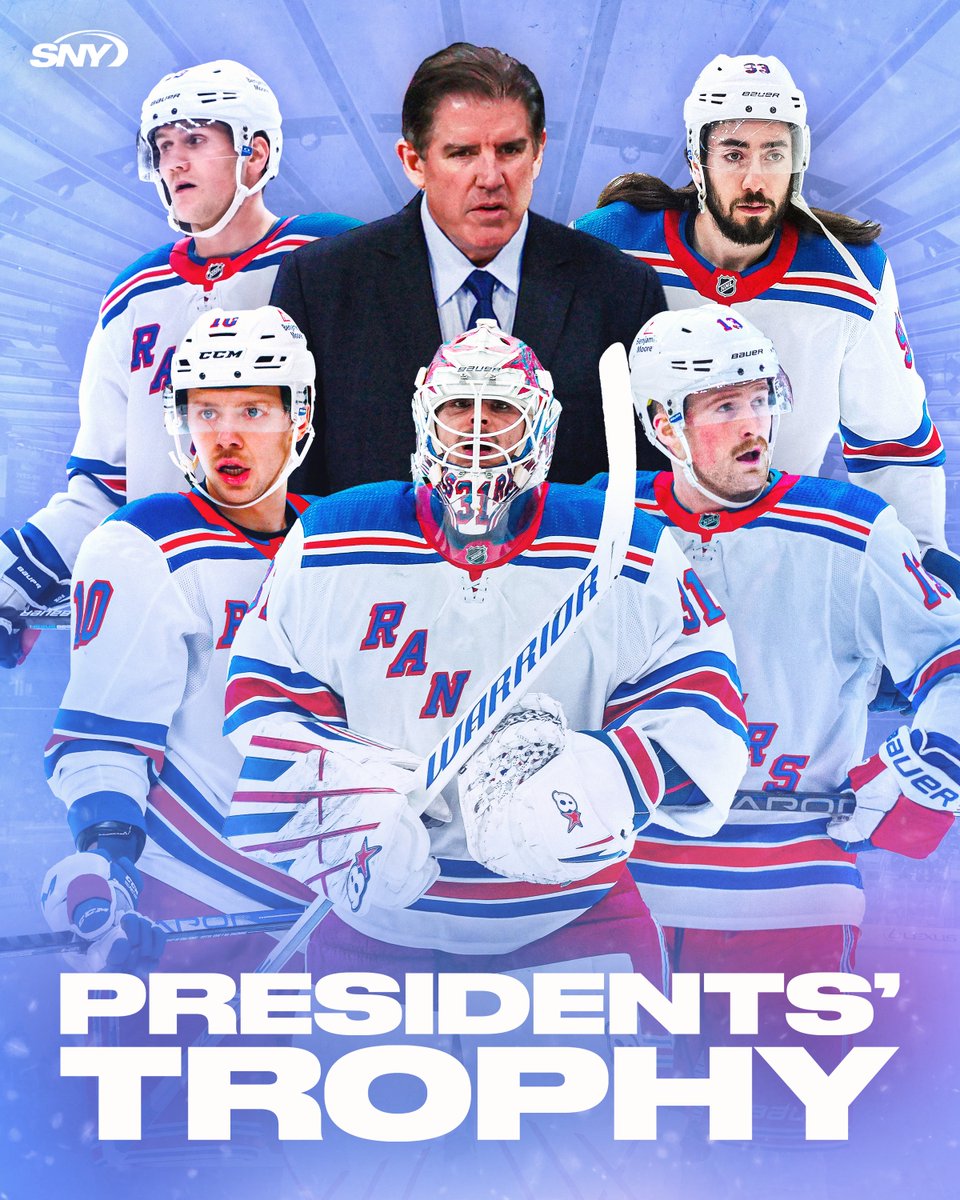 THE RANGERS ARE PRESIDENTS' TROPHY WINNERS!