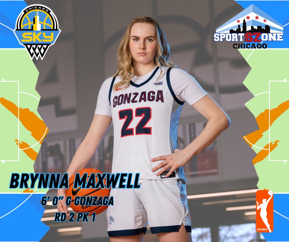 The @chicagosky select @Kamillascsilva (Rd1, Pk3), @Reese10Angel (R1, Pk7), and @brynnamaxwell (Rd2, Pk1) in the 2024 WNBA Draft. Welcome to Chicago, Ladies!! #ChicagoSky #WNBA #SkyTown #KamillaCardoso #AngelReese #BrynnaMaxwell #TeresaWeatherspoon #TwinTowers #SportsZoneChicago