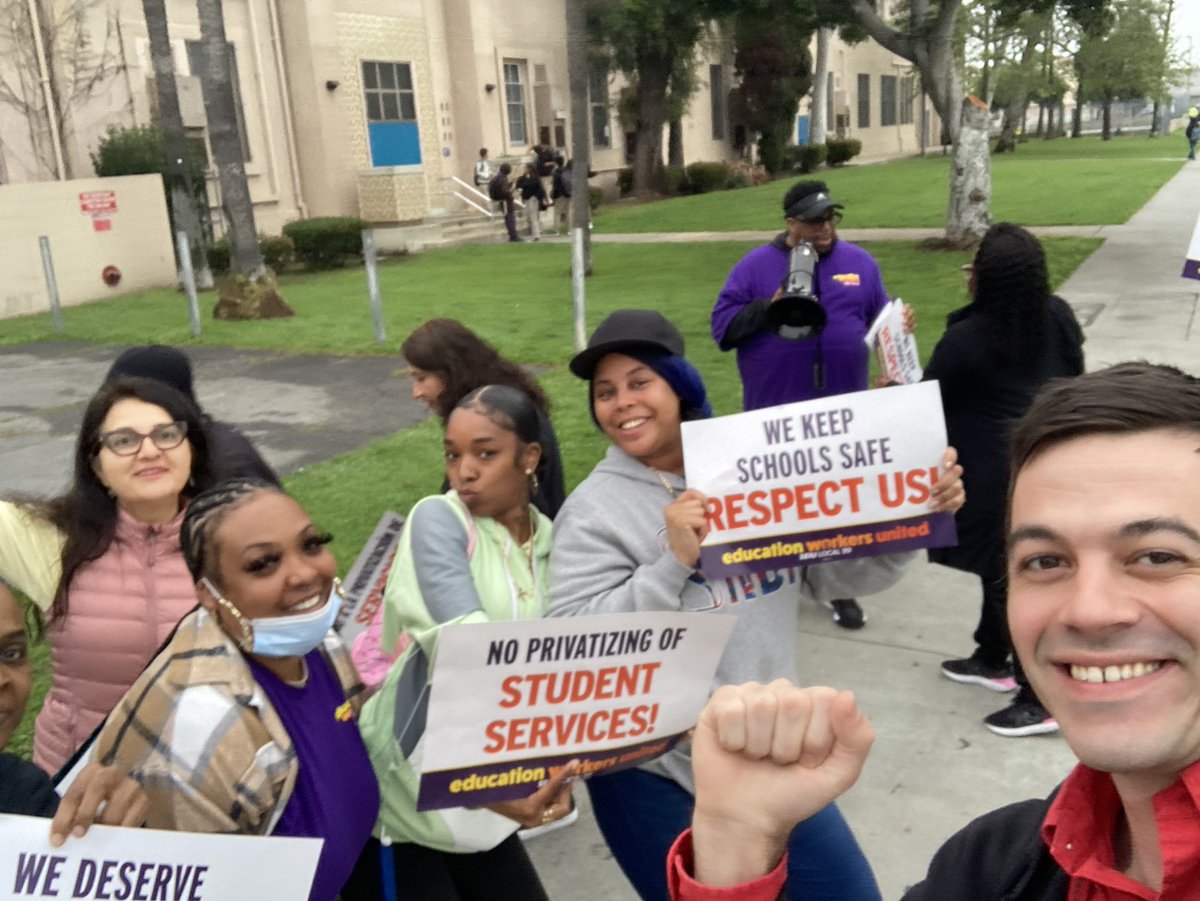@UTLAnow and @SEIULocal99 won’t stand by and let @LAUSDSup put the squeeze on students and workers by making us all do more with less—LAUSD is projected to have an absurd $6 billion in reserves by July. We say NO to the Carvalho cuts—give our schools the funding we need to thrive