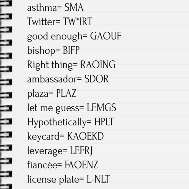 Briefs and Phrases From The Equalizer Season 1, Episode 4 #ILoveSteno #Steno #Captioning #CourtReporting #Season1 #StenoBriefs #StenoPhrases #TheEqualizer #TheEqualizerCBS