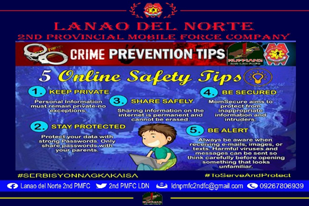 IEC Materials regarding Crime Prevention tips against Cyber Crime
#ToServeandProtect
#BagongPilipinas