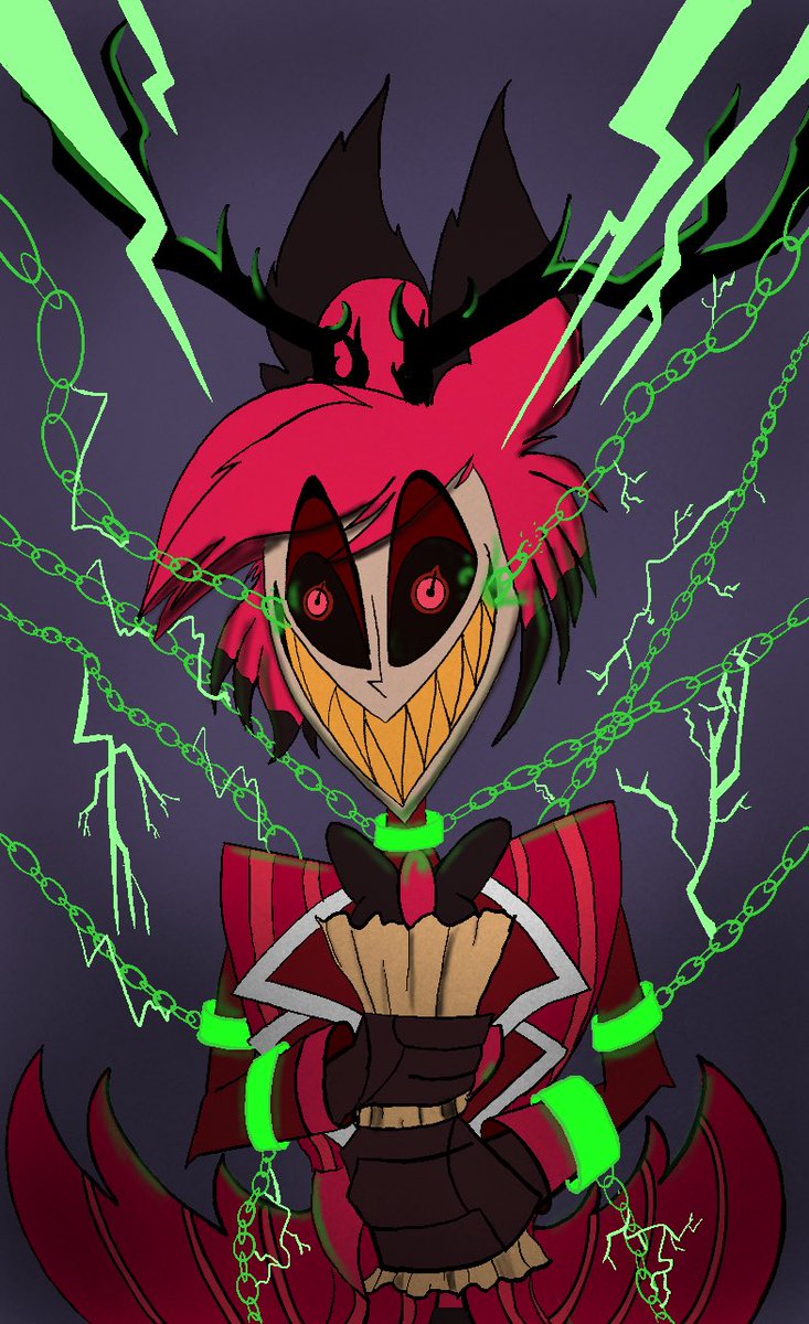 foxquilt's tweet photo. @artofkatieelle @VivziePop I hope you like them. ❤️✨ I learned to draw because of Alastor. https://t.co/8iSY3ypsJw