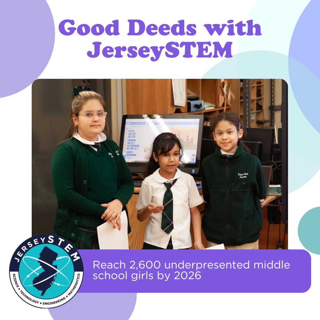 Looking to celebrate Good Deeds Day? On this international day of community service, your support can inspire a better tomorrow with JerseySTEM. Take a look at the impact you'll have alongside us!
#JerseySTEM #STEM #education #CommunityService #GoodDeeds #GoodDeedsDay  #equity