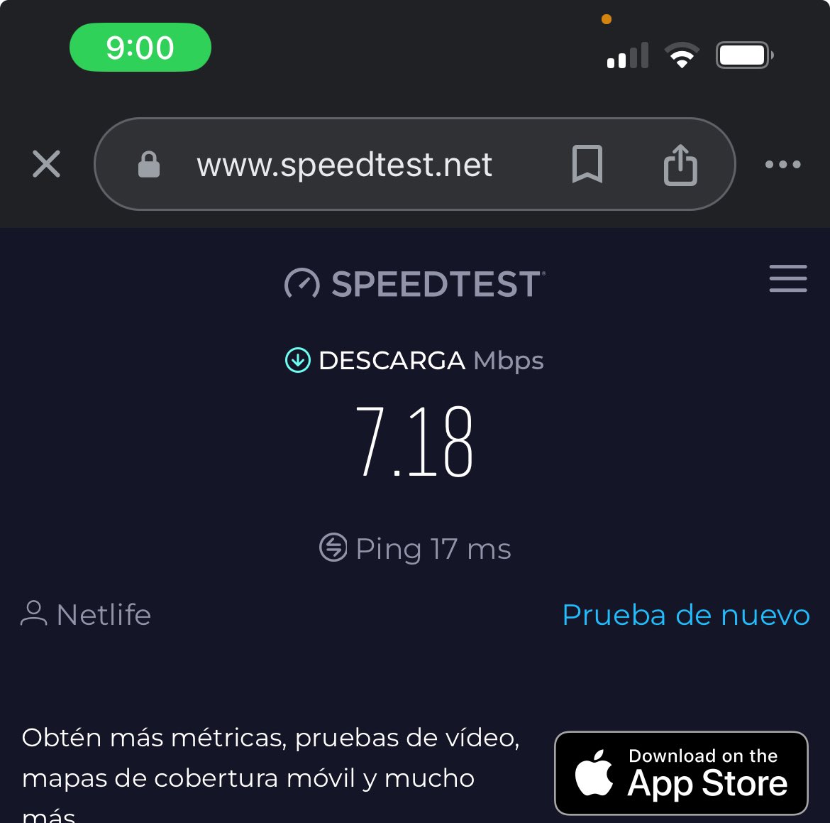 Danimua's tweet photo. Señores @NetlifeEcuador desde hace semanas estoy reportando problemas en el Internet sobre todo en la noche y no terminan de solucionar. Esta es la velocidad a esta hora, su call center no contestan y en la app hay días que tengo que esperar hasta 14 horas por una respuesta. https://t.co/giVLeNXweM