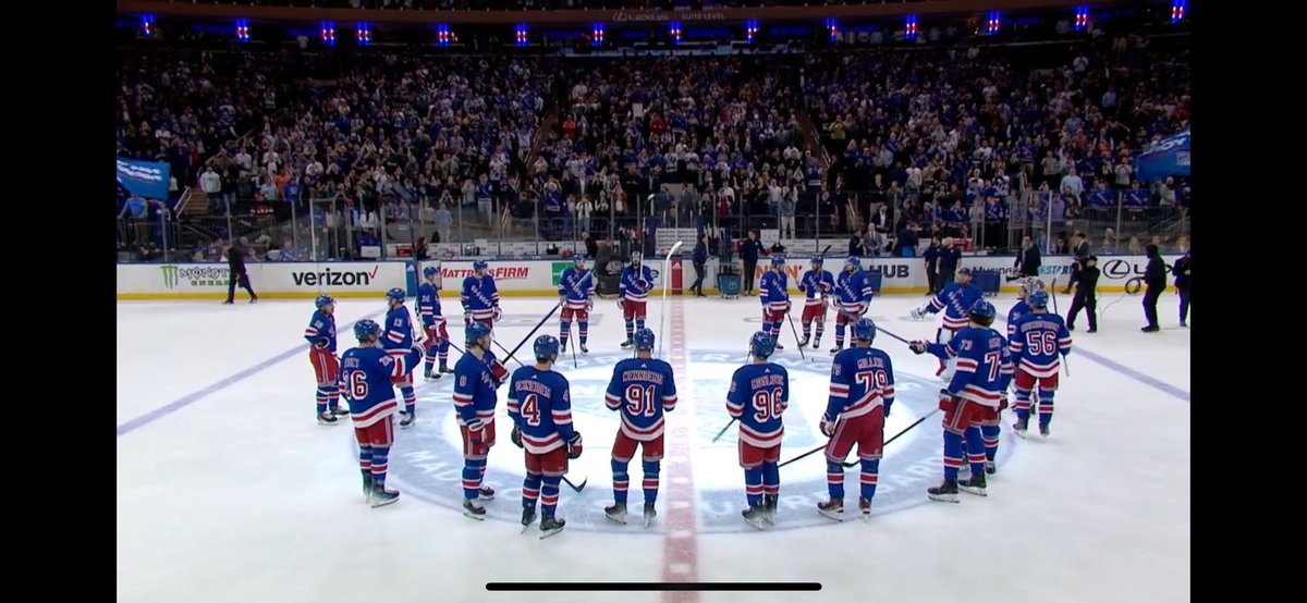 It’s a wrap! @NYRangers win the President’s trophy at the Garden… let’s get the Cup now!!