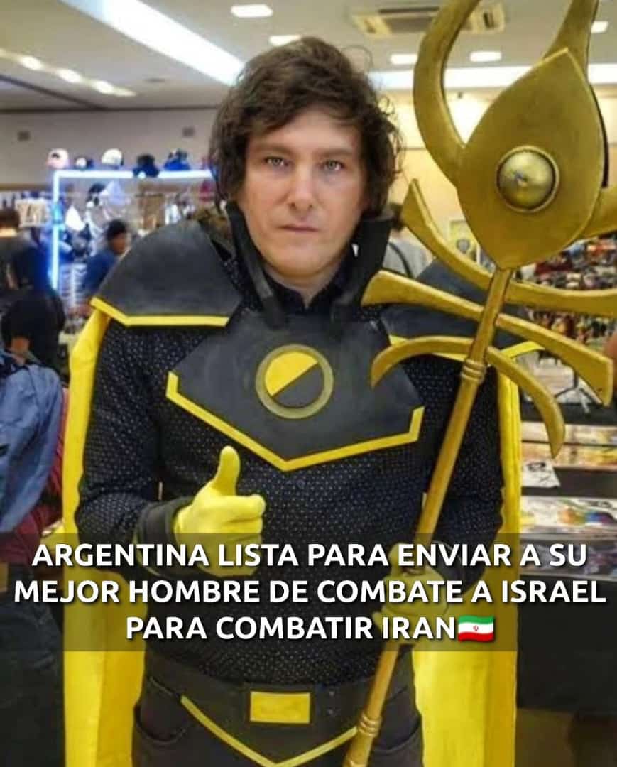 @RTahlen93850 ¿Será que él irá al frente en el combate ajeno a Argentina?