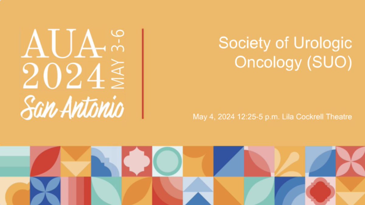 #AUA24 is around the corner! Be sure to add the @UroOnc content to your schedules 🗓️ This year’s content will feat. @AdityaBagrodia on Biomarkers in Testis Cancer, @KKBree on Updates in Prostate Cancer, @SamWashUro on Disseminating Tx to Underserved Pts & many more #YUO stars!🌟