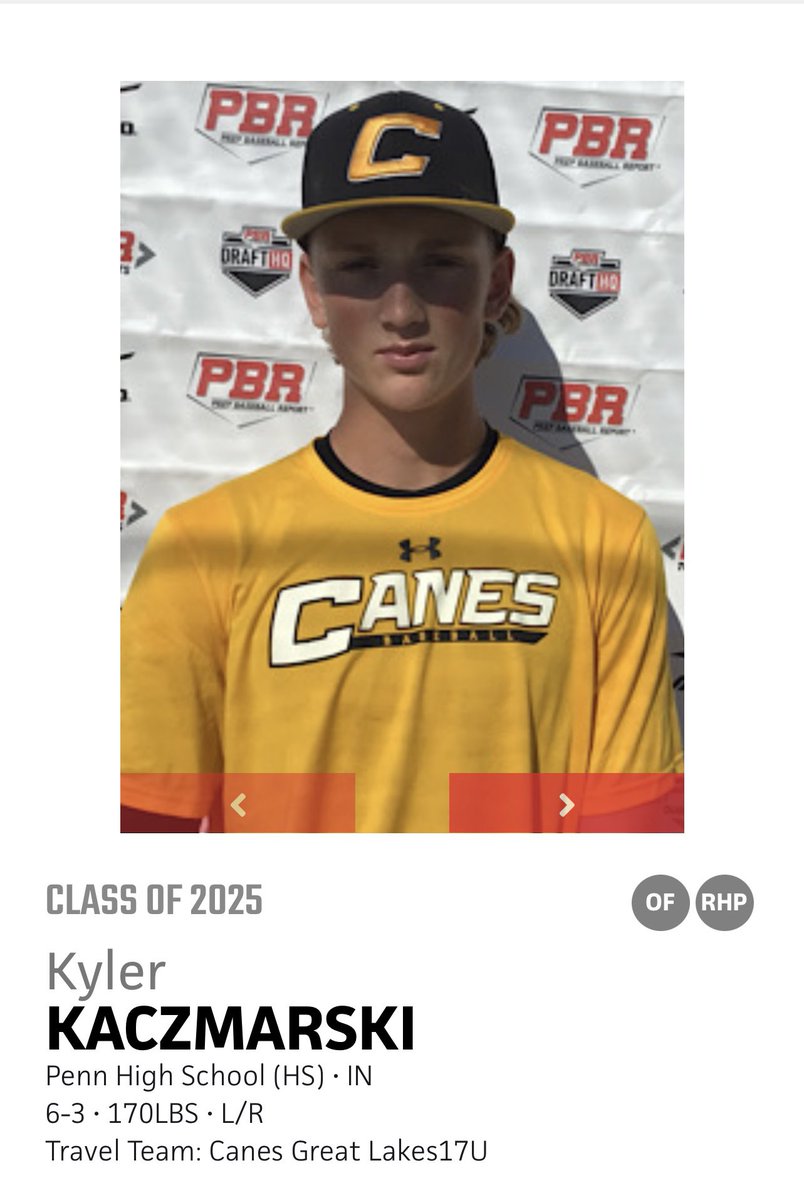 Uncommitted 2025 RHP @KylerK34 was dealing tonight. Fastball up to 87 with solid command of his 76 mph slider. 5IP | 2 H | R | BB | 13Ks 🔥 @PennHSBaseball @PrepBaseballIN @PBR_Uncommitted