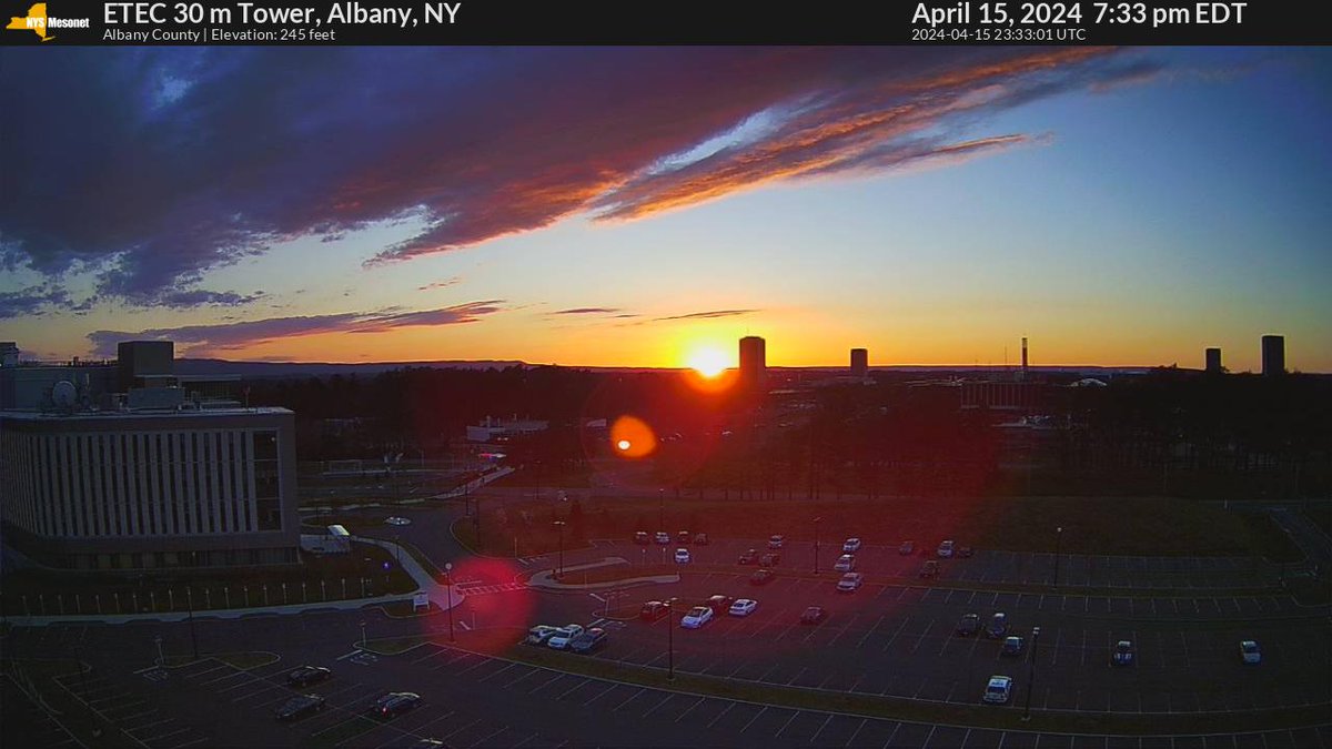 What a sunset over @ualbany