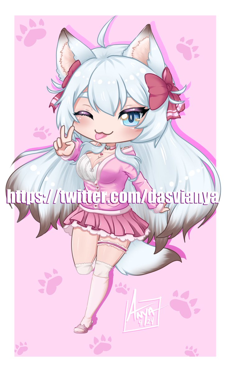 Commission from <a href="/SeniorTrick/">Trick ⚗️😈🟪 - ENVtuber |</a> for <a href="/aircyyy/">aircyy °♡</a> !! She's so cute!! Thank you!