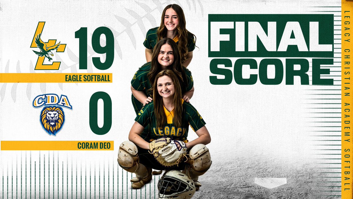 Lady Eagles take care of business on Senior Night in a BIG way! Thank you to Jackie, Kat, and Lexi for your commitment to Lady Eagle Softball! 🦅🥎