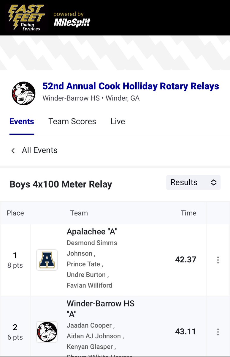 Apalachee Track and Field tweet media