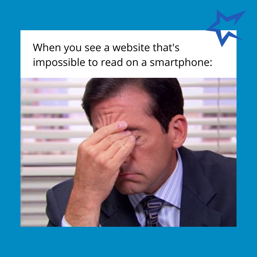 When I see a website that's not mobile optimized, it can be frustrating.
.
.
.
.
#websitetips #minnesota #minnesotabusiness #pinecity #pinecounty #onlyinmn #hinckley #StarmakerMarketing